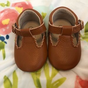 Leather Mary Jane in Cognac